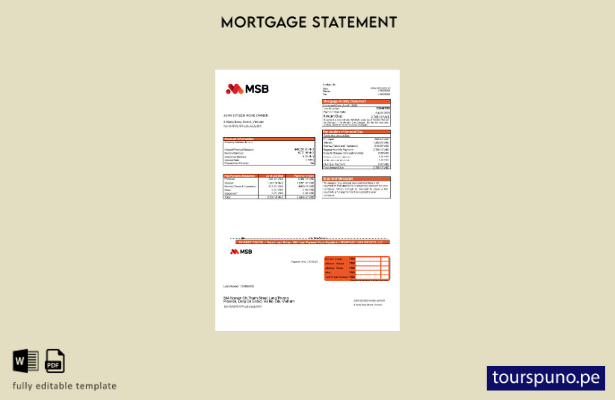 listo para imprimir el extracto de hipoteca del MSB Bank de Vietnam en formato W